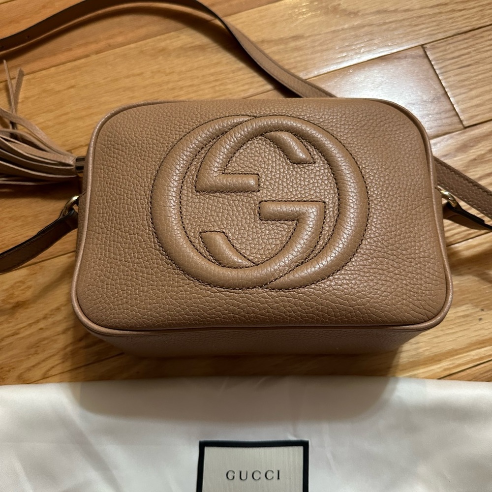 Gucci Soho Disco crossbody bag- beige